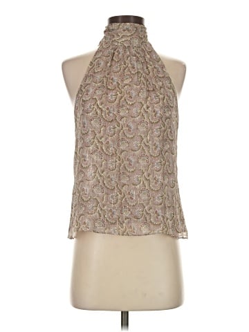 Intermix Sleeveless Silk Top (view 1)