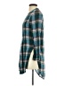 Akemi + Kin Plaid Teal Long Sleeve Blouse Size XS - photo 5