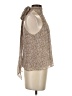Intermix 100% Silk Tan Sleeveless Silk Top Size P (petite) - photo 4