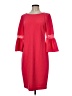J Howard Solid Red Casual Dress Size 6 - photo 1