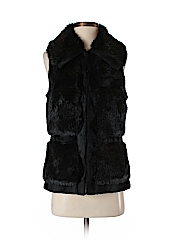 Xhilaration Solid Black Faux Fur Vest Size L - 60% off | thredUP