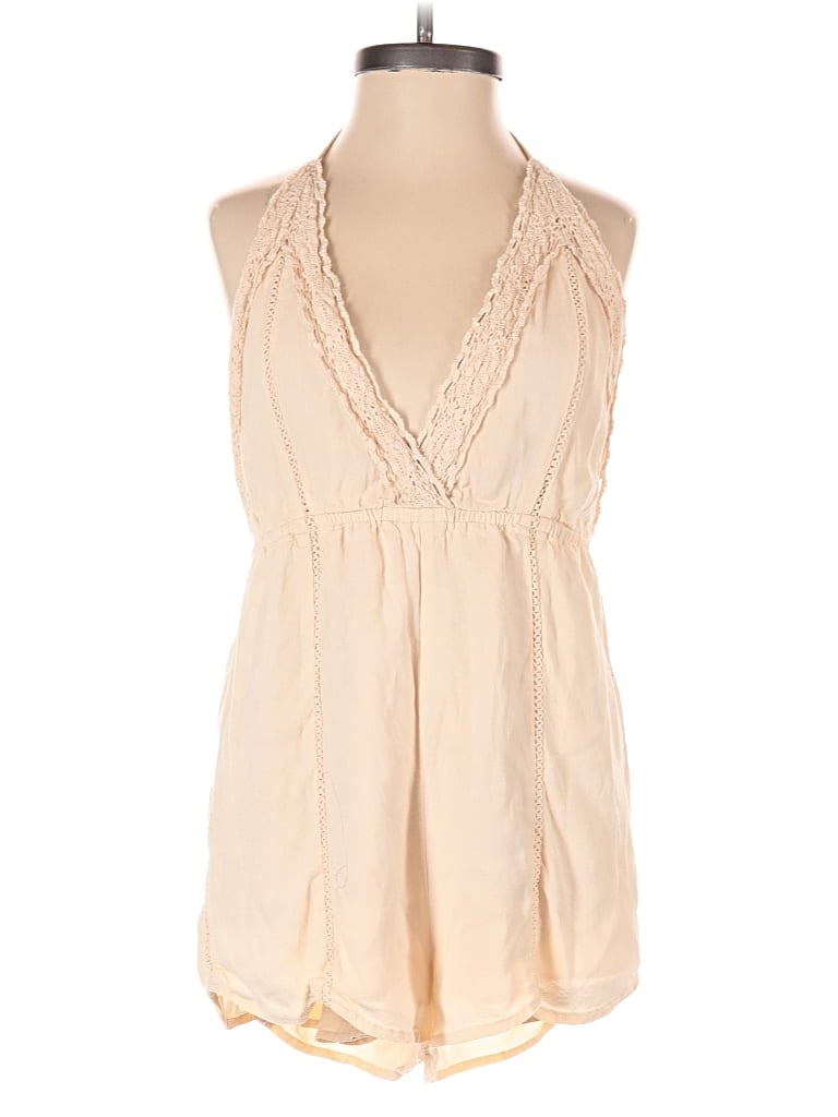 Pre-owned Forever 21 Contemporary Romper In Tan