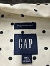 Gap 100% Cotton Polka Dots Ivory Long Sleeve Blouse Size XXL - photo 7