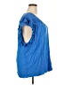 Torrid 100% Rayon Blue Short Sleeve Blouse Size 4X Plus (4) - photo 4