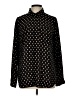 Who What Wear 100% Polyester Polka Dots Black Long Sleeve Blouse Size L - photo 1
