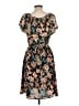 Relativity Paisley Black Casual Dress Size L - photo 2