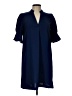 Unbranded Solid Blue Casual Dress Size 12 - photo 1