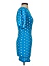 Zara Polka Dots Blue Cocktail Dress Size S - photo 4