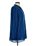 Charming Charlie Stripes Blue Long Sleeve Blouse Size L - photo 4
