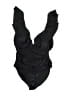 Unbranded Solid Black One Piece Swimsuit Size M (estimated) - photo 1
