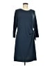Cable & Gauge Solid Blue Casual Dress Size L - photo 1