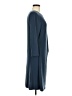 Cable & Gauge Solid Blue Casual Dress Size L - photo 4