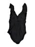 Unbranded Solid Black One Piece Swimsuit Size M (estimated) - photo 2