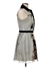 Hunter Dixon 100% Polyester Graphic Gray Casual Dress Size 6 - photo 4