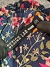 Design Lab Lord & Taylor 100% Polyester Floral Blue Jumpsuit Size XS - photo 4