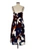 Ann Taylor LOFT 100% Rayon Print Brown Casual Dress Size 8 - photo 2