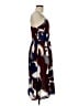 Ann Taylor LOFT 100% Rayon Print Brown Casual Dress Size 8 - photo 4