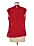 Worthington 100% Polyester Red Sleeveless Blouse Size M - photo 2