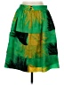 Sariah 100% Polyester Tropical Green Casual Skirt Size 8 - photo 2