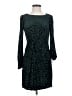 DKNY Animal Print Teal Cocktail Dress Size 4 (petite) - photo 1