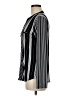 INC International Concepts Stripes Black Long Sleeve Blouse Size M - photo 5