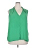 ELOQUII 100% Polyester Green Sleeveless Blouse Size 20 - photo 1