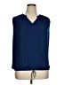 Left Coast by Dolan 100% Polyester Blue Sleeveless Blouse Size 1X - photo 1