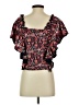 Let Me Be 100% Cotton Red Short Sleeve Top Size S - photo 2