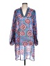 CAbi 100% Polyester Paisley Blue Casual Dress Size L - photo 1