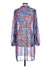 CAbi 100% Polyester Paisley Blue Casual Dress Size L - photo 2