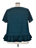 Shein Curve 100% Polyester Teal Short Sleeve Blouse Size 22 - photo 2