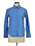 M&S Blue Long Sleeve Button-Down Shirt Size 10 - photo 1
