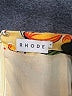 Rhode 100% Linen Tropical Orange Yellow Cocktail Dress Size 6 - photo 4
