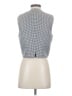 Mixit 100% Polyester Houndstooth Ivory Sleeveless Blouse Size S - photo 2