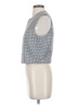 Mixit 100% Polyester Houndstooth Ivory Sleeveless Blouse Size S - photo 5