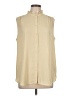 NYDJ Ivory Sleeveless Button-Down Shirt Size L - photo 1