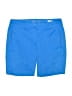 Antigua 100% Polyester Solid Blue Shorts Size 10 - photo 1