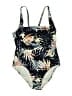 L.L.Bean Print Blue One Piece Swimsuit Size 18R - photo 1