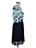 Charming Charlie 100% Polyester Floral Blue Casual Dress Size S - photo 4