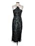 Saylor 100% Polyester Metallic Silver Cocktail Dress Size S - photo 2