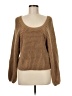 Cotton Emporium 100% Acrylic Brown Pullover Sweater Size M - photo 1