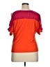 Weavers Color Block Orange Short Sleeve Top Size XL - photo 2