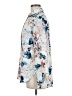 Attention 100% Polyester Floral Ivory Long Sleeve Blouse Size M - photo 5