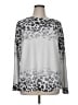 Tickled Teal Animal Print Silver Pullover Sweater Size XL - photo 1