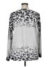 Tickled Teal Animal Print Silver Pullover Sweater Size XL - photo 2