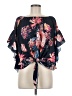 Unbranded Black Short Sleeve Blouse Size M - photo 1