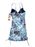 SPANX Print Blue Swimsuit Cover Up Size 8 - photo 2