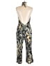 Free People 100% Rayon Graphic Green Jumpsuit Size 8 - photo 2