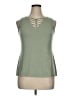 Catherines Green Sleeveless Top Size 0X - photo 1