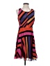 CAbi 100% Polyester Stripes Orange Cocktail Dress Size XS - photo 1